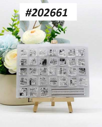 Card-making / Stamping / Mixed Media - Stamp - Numbered Stamps