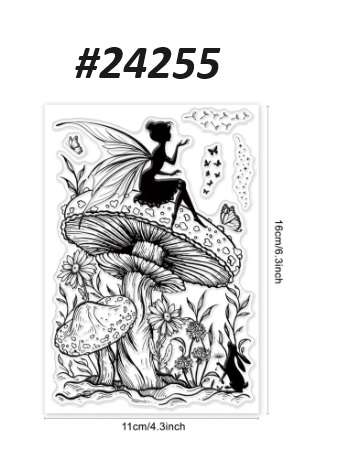 Card-making / Stamping / Mixed Media - Stamp - Mushroom Fairy