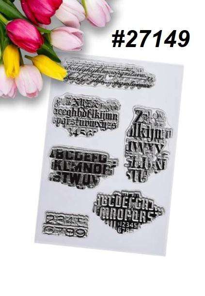 Clear stamps  - Alpha Blocks - Card-making / card-making supplies / Stamping tools