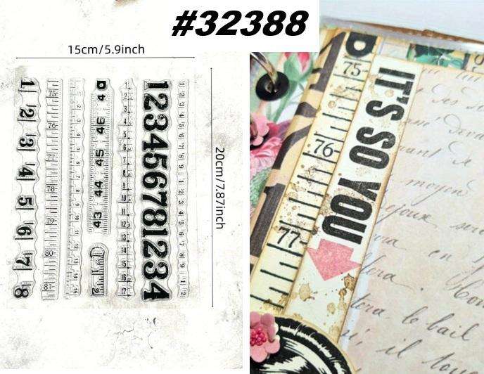 Clear stamps for card making - Stamp - Measurements
