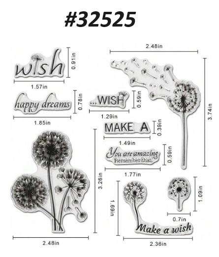 Card-making / Stamping / Mixed Media - Stamp - Make a wish - Dandelion