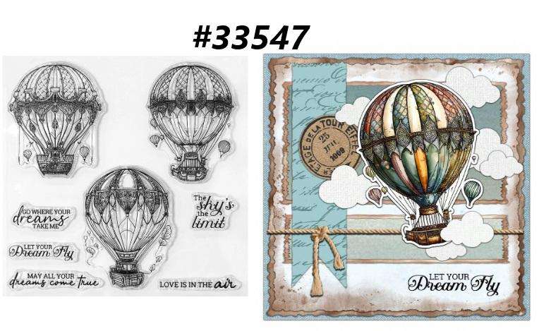Clear Stamps for Card Making - Acrylic Stamp Set - Scrapbooking & Journaling - The Sky's the limit