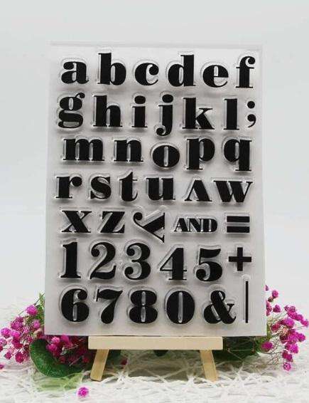 Clear Stamps for Card Making - Acrylic Stamp Set - Scrapbooking & Journaling - Alphabet