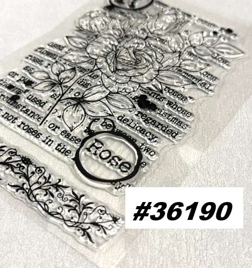 Card-making / Stamping / Mixed Media - Stamp - The Rose