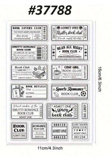 Clear stamps for card making - Stamp - Book Lovers