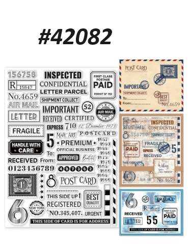 Clear stamps for card making - Airmail