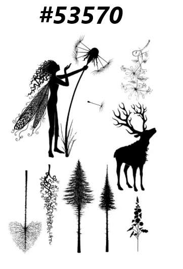 Cardmaking / Scrapbooking - Clear Stamp - Forest Fairy