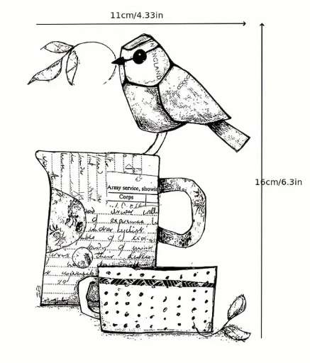 Stamps for card making - Bluebird - Card-making / card-making supplies / Stamping tools