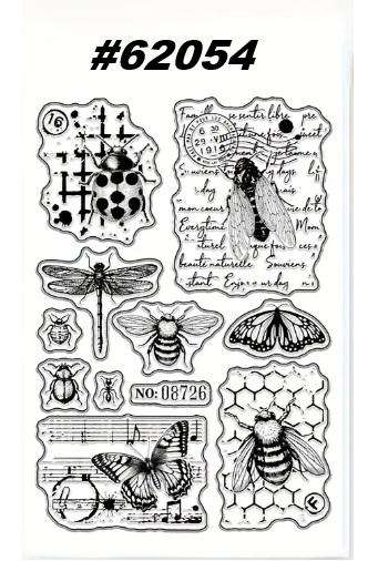 Card-making / Stamping / Mixed Media - Stamp - Vintage Insects