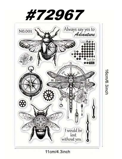 Card-making / Stamping / Mixed Media - Stamp - Dragonfly