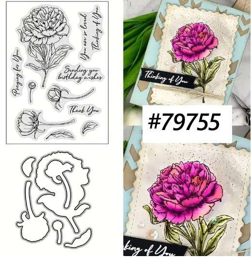 Cuttlebug - Stamp and Die - Sending Birthday Wishes
