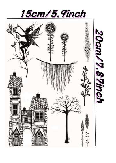 Cardmaking / Scrapbooking - Clear Stamp - House Fairy
