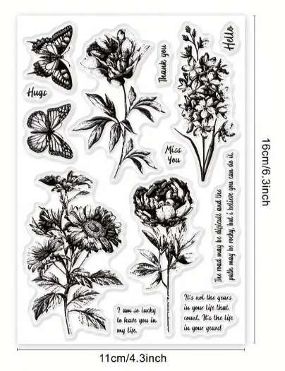 Clear stamps for card making - I'm so lucky - Card-making / card-making supplies / Stamping tools