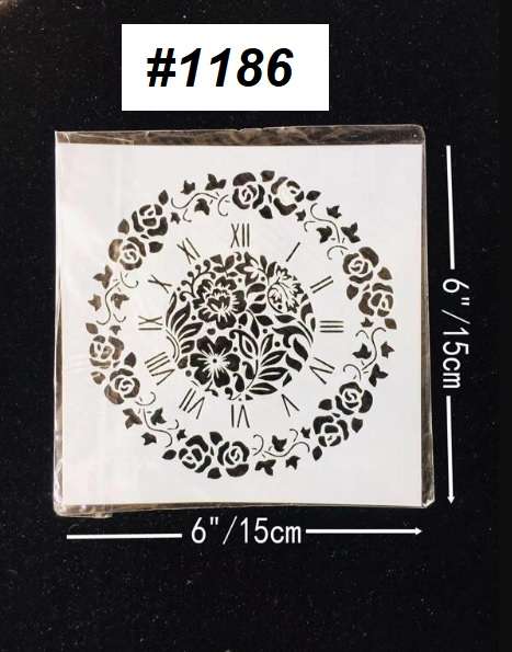 Stencil / Mask / Mixed Media - Flower Time