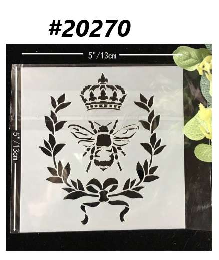 Stencil / Mask / Mixed Media - Queen Bee