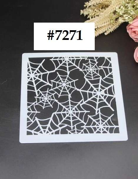 Stencil / Mask / Mixed Media - Spiderweb