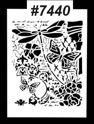 Stencil / Mask / Mixed Media - Diana's Garden
