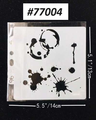 Stencil / Mask / Mixed Media - Splatters