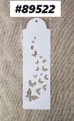 Stencil / Mask / Mixed Media - Fluttering wings (10 x 30cm)