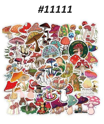 Scrapbooking supplies / Scrapbooking embellishment - Sticker - Mushroom Medley - 50 piece