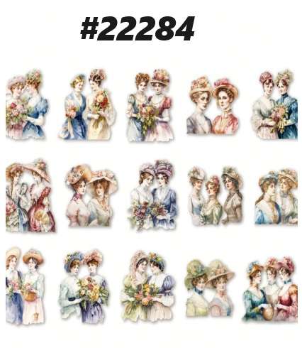 Scrapbooking supplies / Scrapbooking embellishment - PET Stickers - Sense and Sensibility - 30 piece