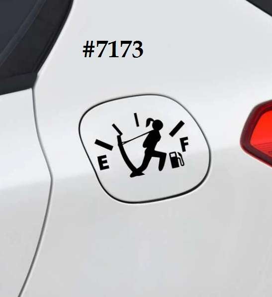 Car Decal - Running on empty
