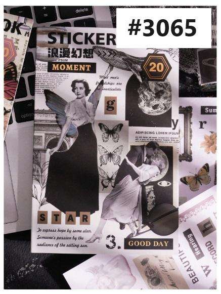20-Sheet Vintage Images Sticker Book  Endless Creative Possibilities