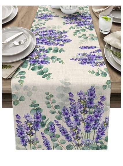 Table Runner - Purple Lavender (33 x 180cm)