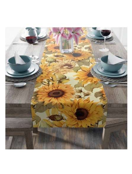 Table Runner - Sunny Sunflowers (33 x 180cm)