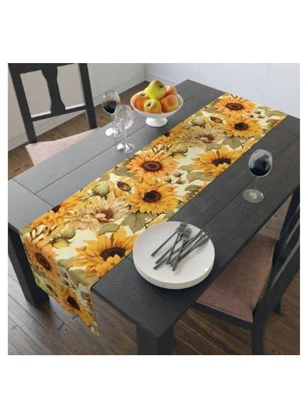 Table Runner - Sunny Sunflowers (33 x 180cm)