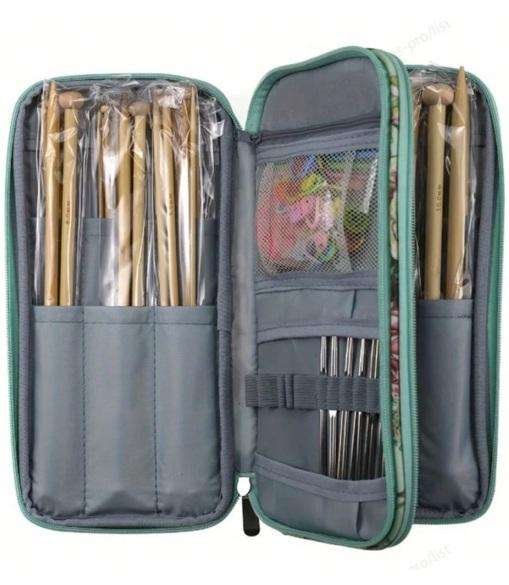 Vintage Floral Print Crochet And Knitting Needle Organiser