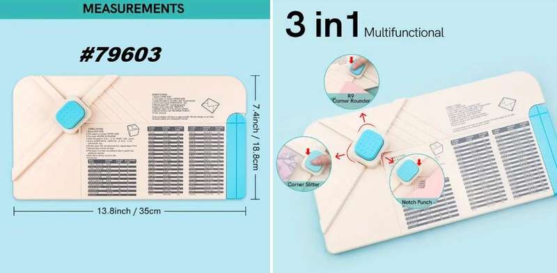 3-in-1 Craft Punch Board for DIY Envelopes