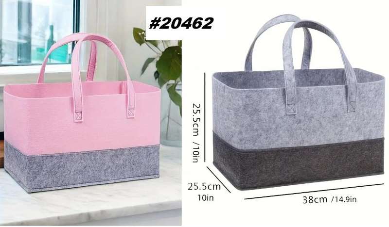 Large capacity felt storage bag - Pink