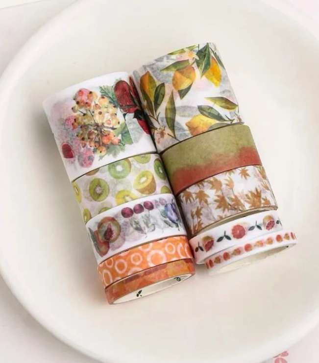 Junk Journaling / Bible Journaling / Crafting / Scrapbooking - Washi Tape - Kawaii Flower