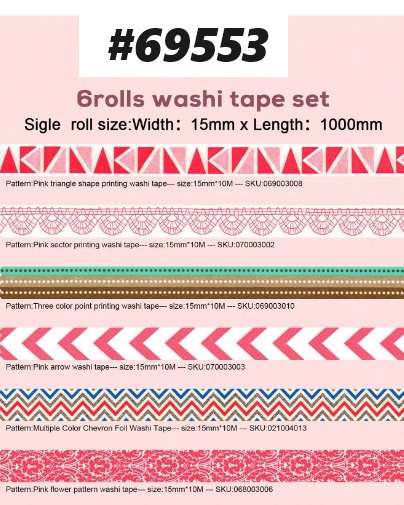Junk Journaling / Bible Journaling / Crafting / Scrapbooking - Washi Tape - Blush and Bashful
