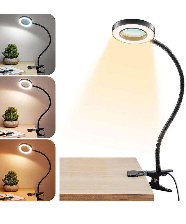 Led Magnifying clip on lamp