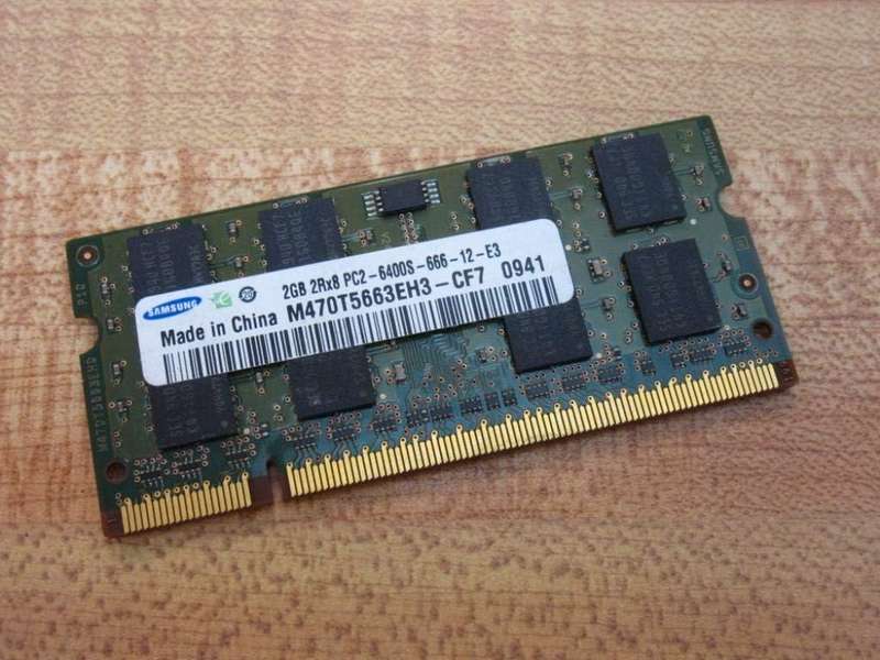 2gb ddr2 -Samsung M470T5663EH3-CF7 2GB DDR2 PC2-6400 800MHz 200 pin DDR2 SODIMM