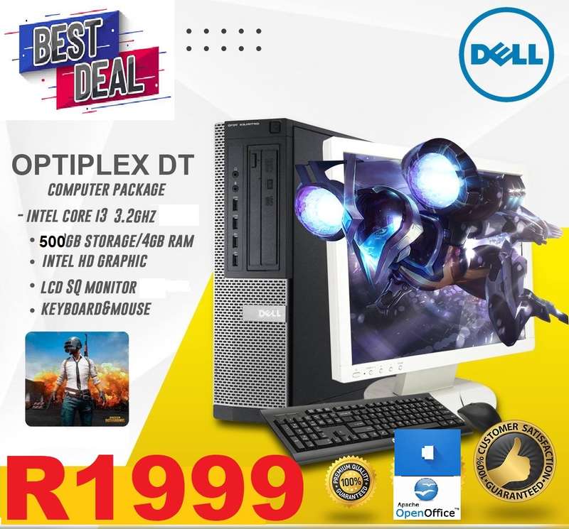 Dell Optiplex 7010 USFF - Intel Core i3- / 4GB DDR3 / 500GB HDD / 17" lcd DELL-WINDOWS 10  -OFFICE k