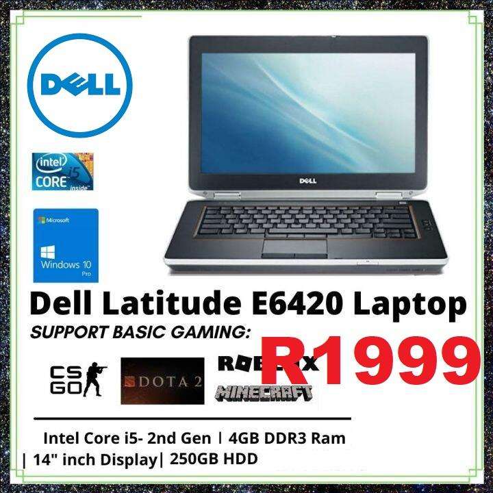 Dell Latitude E6420 Notebook | i5 2.60GHz | 4GB DDR3 Ram | 500GB SATA HDD | 14 LCD Display |WINDOWS