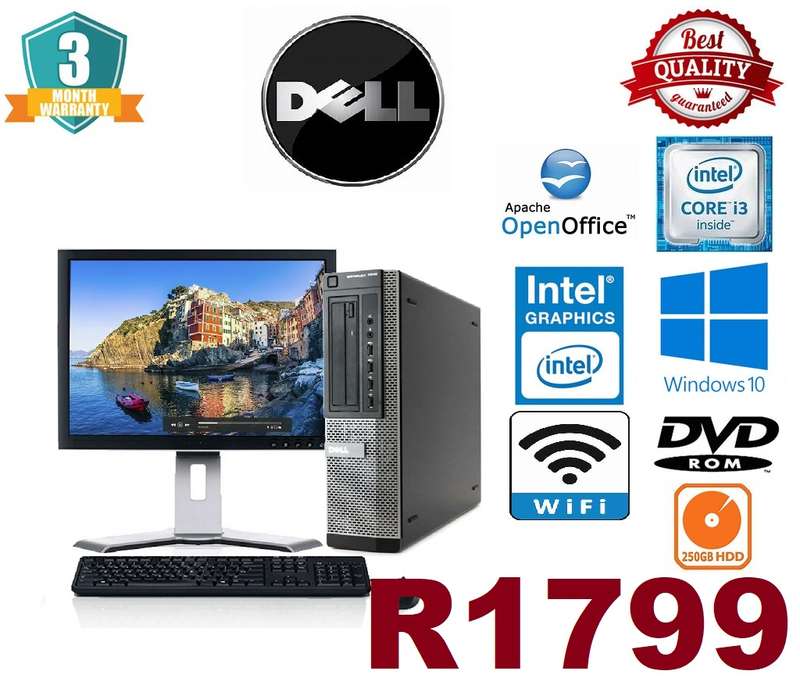 Dell OptiPlex 7010 USFF CORE i3-4GB DDR3-250GB HDD-17" LCD" LCD KEYBOARD