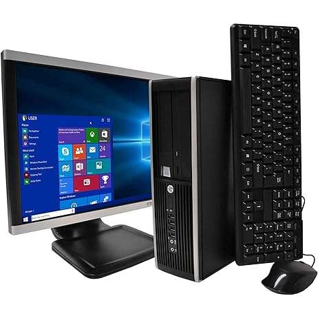 HP 6300 Desktop FULL SET PC WITH LCD 19-HP COMPAQ 6300  Intel Core i3 2.90, 8GB RAM, 250 HDD, 19