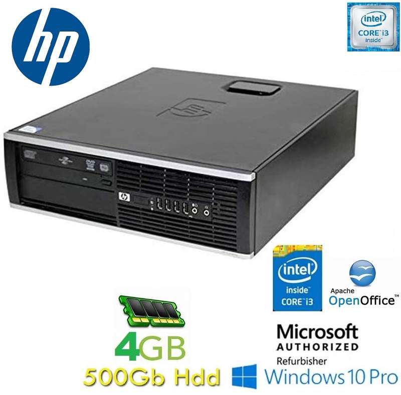 HP COMPUTER Compaq 6300 Pro SFF Core i3- 4Gb Ram 500Gb Windows 10 Professional