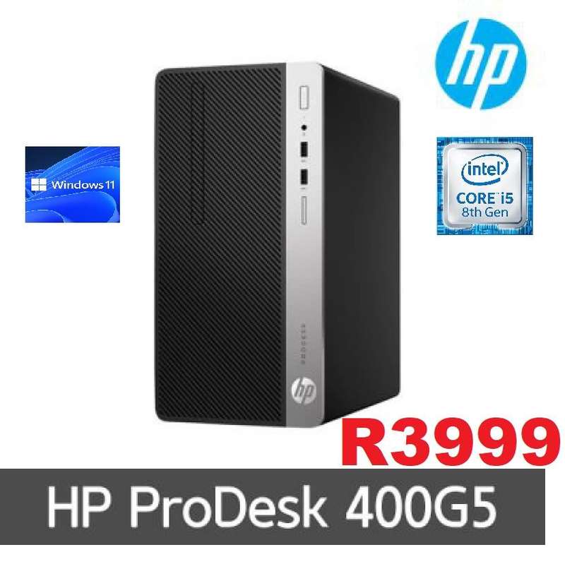 HP Prodesk 400 G5 SFF Desktop Computer | Core i5 8500 8th Gen 3.0Ghz | 8GB RAM | 256GB SSD