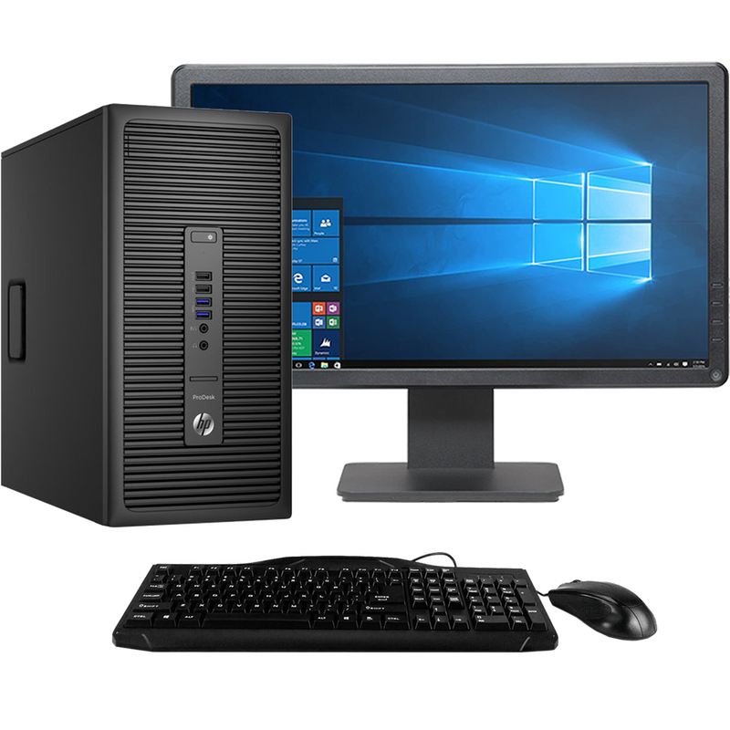 HP ProDesk 600 G1 Intel Core i5,  Tower PC with 19" Screen (Refurb)
