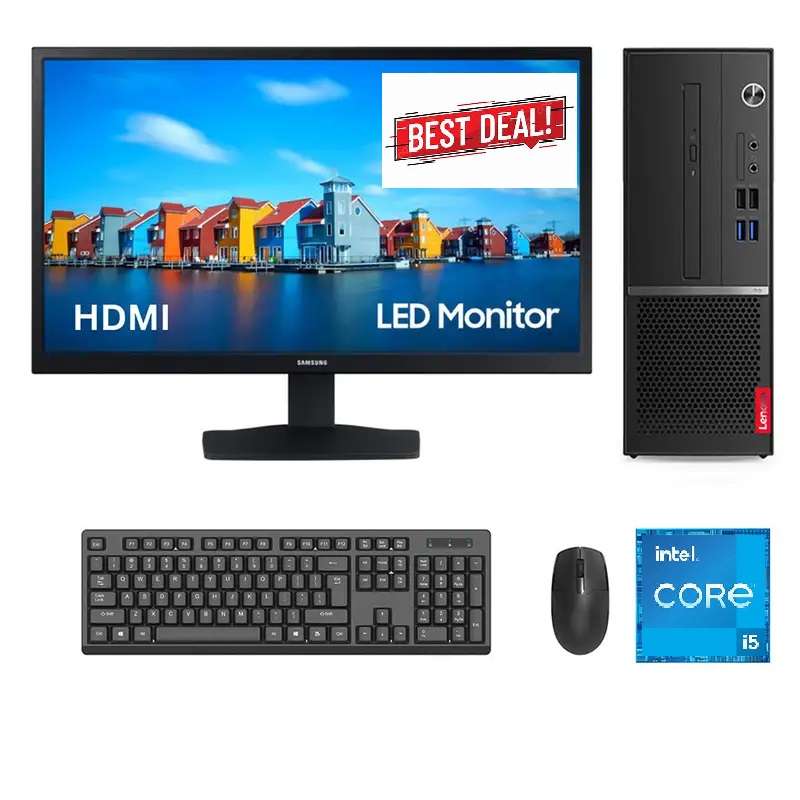 LENOVO COMPUTER V510S SFF - I5 6400 - 6TH GEN - 8GB DDR4 - 256GB M.2 SSD -19 INCH (refurbs)