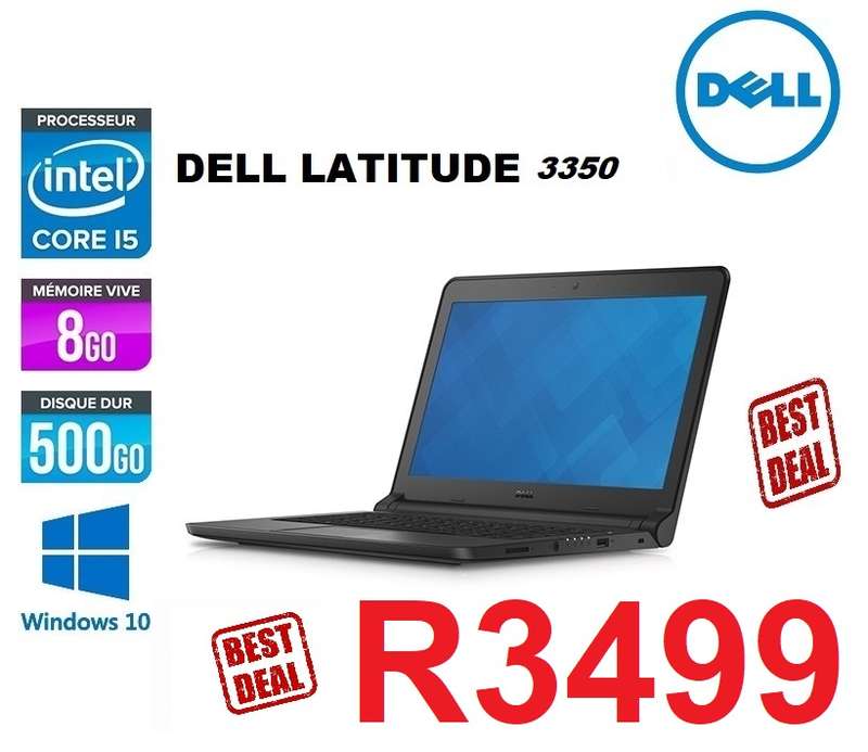 Dell LAPTOP  Latitude 3350 13.3-inch Laptop, Intel Core i5, 8GB RAM, 500GB HDD, Win10