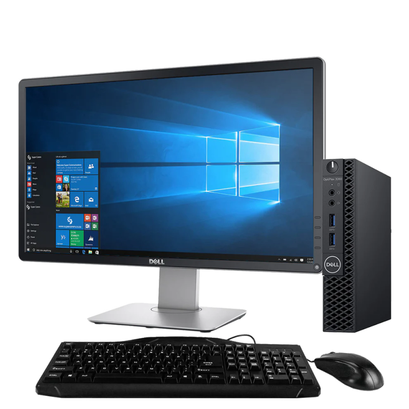 Dell Optiplex 5060 tiny Desktop | Intel 8th Gen i5-8700 (6 Core) | 8GB DDR4 256GB w11+22" lcd