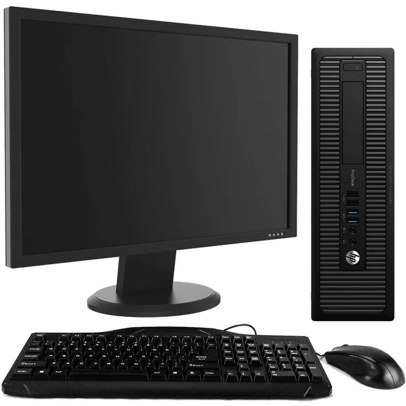 HP ProDesk 600 G1 Intel i5, 4th Gen Desktop PC with 19" Monitor (Refurb)