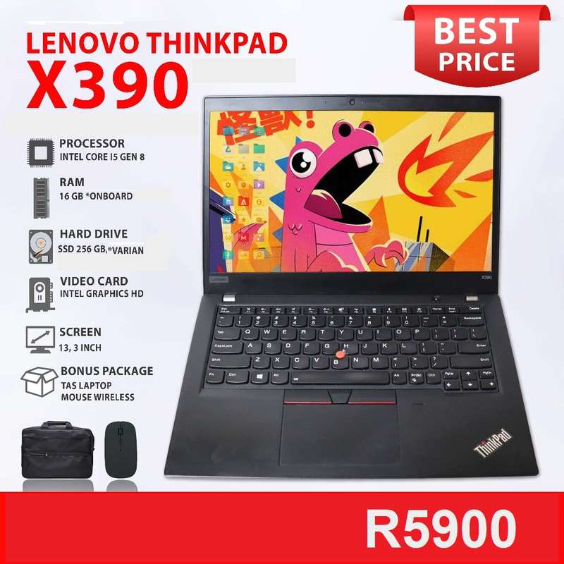 Lenovo  X390 CORE I5 8TH GEN-16GB-256NVME