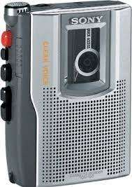 Sony (Model TCM-150) compact hand-held cassette recorder with built-in speaker(COLLECTABLE)